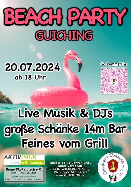 Guichinger Brauchtum Beach Party 2024